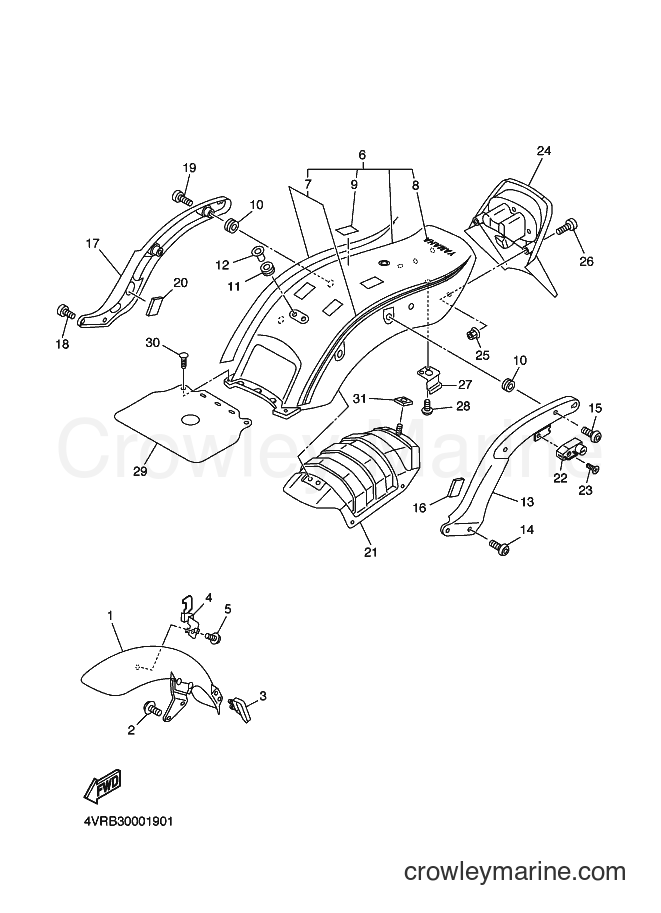 Yamaha Motors XVS650 (4XRB) [010] - FENDER