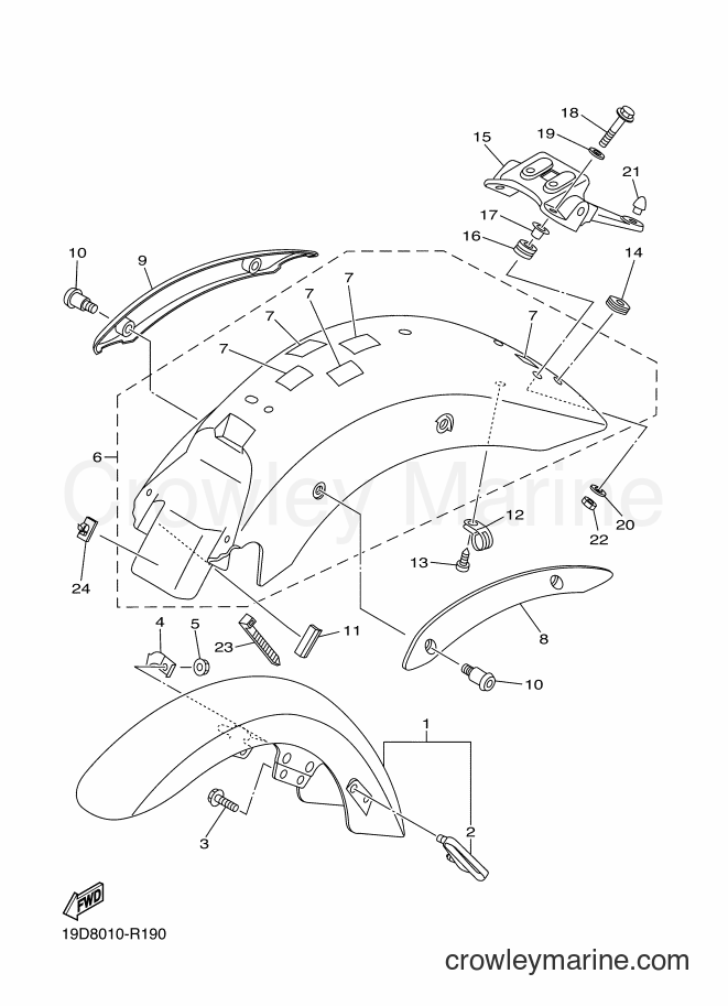 Yamaha Motors XVS250 (19DA) [010] - FENDER