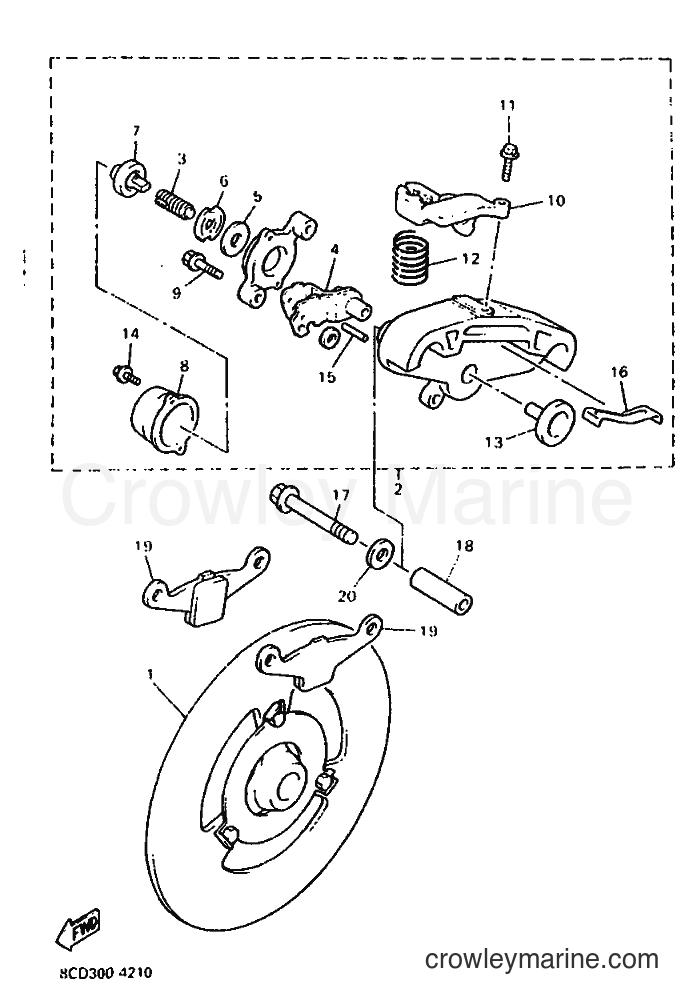 Yamaha Motors VX600ST (8CE1) [010] - BRAKE
