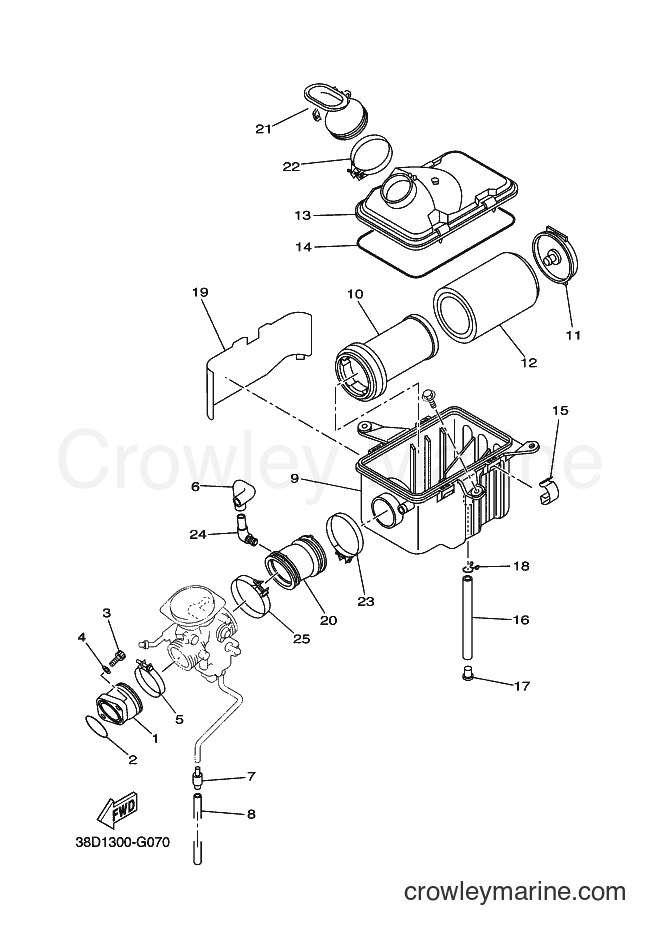 Yamaha Motors YFM350A (38D2) [030] - INTAKE