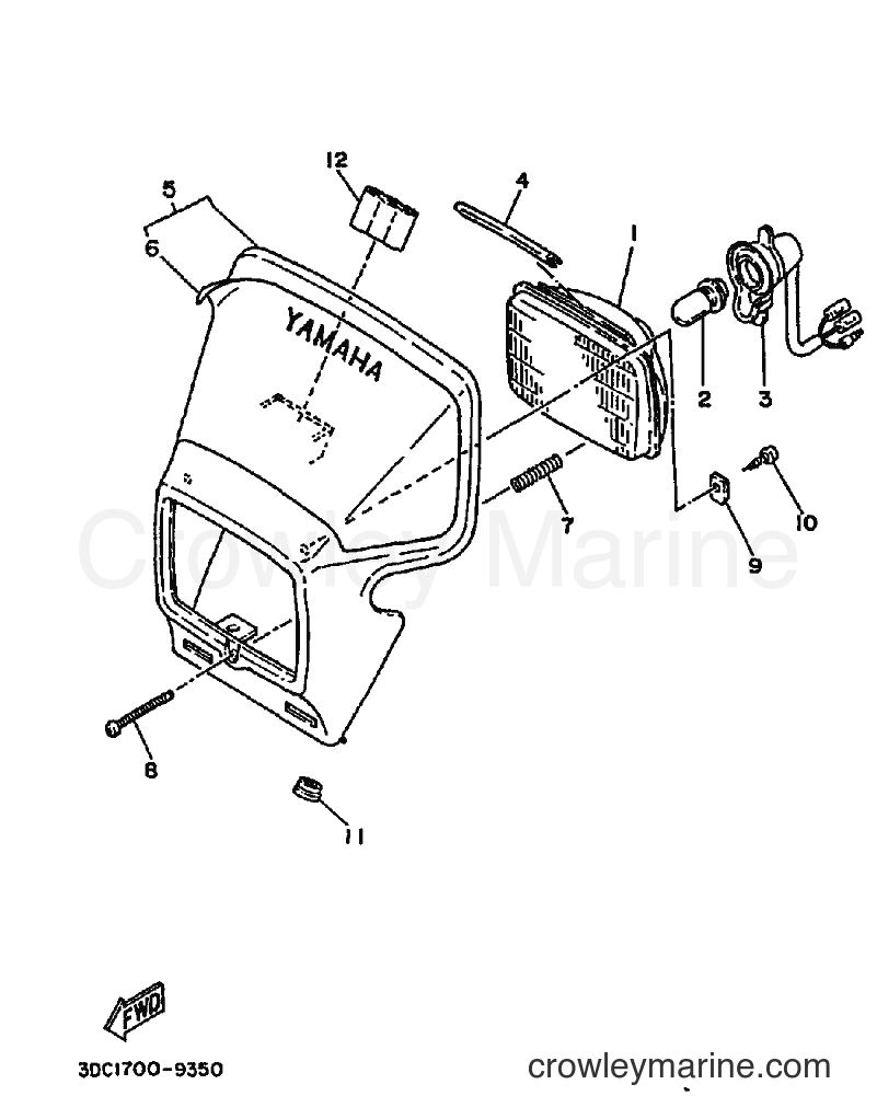 1990 Dirt Bike TT250 - TT250 (3DC2) [010] - HEADLIGHT