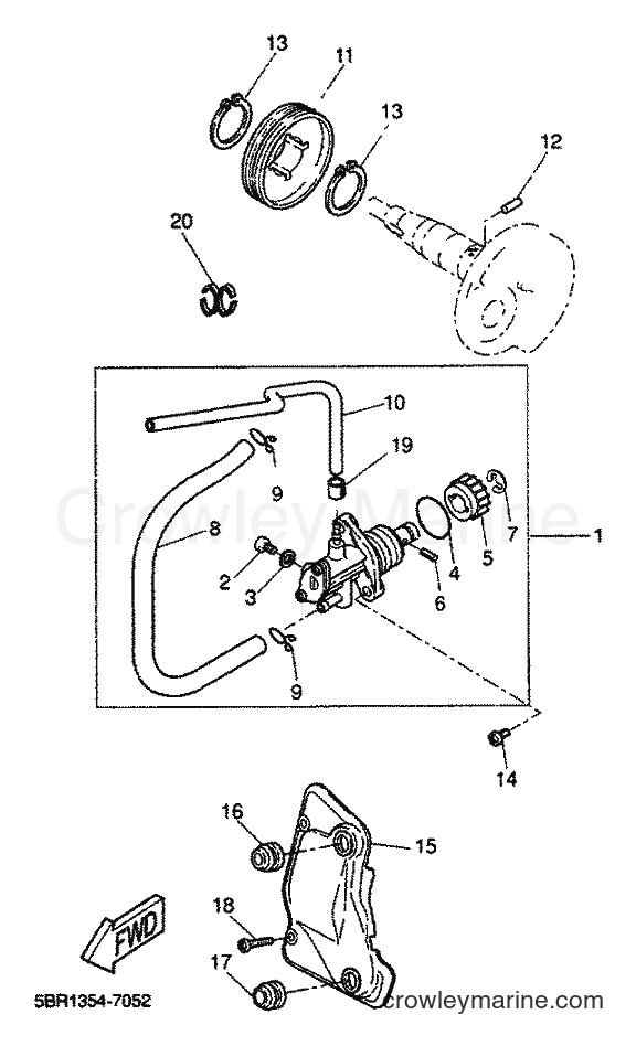 2001 Scooter YQ50 - YQ50 (5KH9) [010] - OIL PUMP