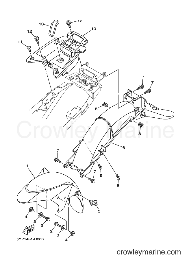 Yamaha Motors T135S (5YP8) [010] - FENDER