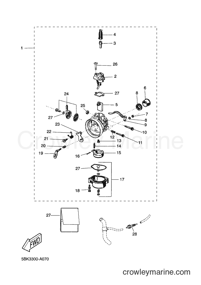 2002 Scooter DT50R - DT50R (5BK3) [020] - CARBURETOR