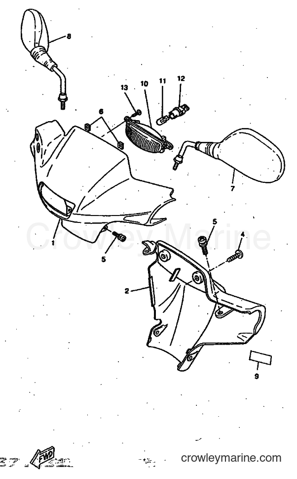 1997 Scooter CW50RS - CW50RS (4TD8) [999] - COWLING 1