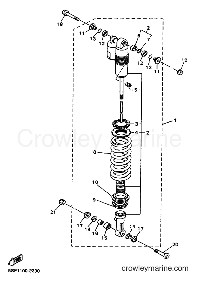 2002 Dirt Bike YZ426F - YZ426F (5SF2) [040] - REAR SUSPENSION