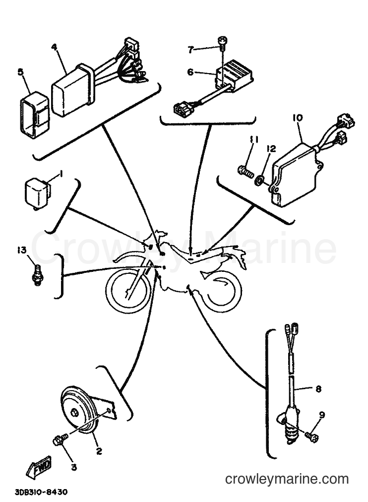 1988 Dirt Bike DT125R - DT125R (3DB1) [999] - ELECTRICAL 2