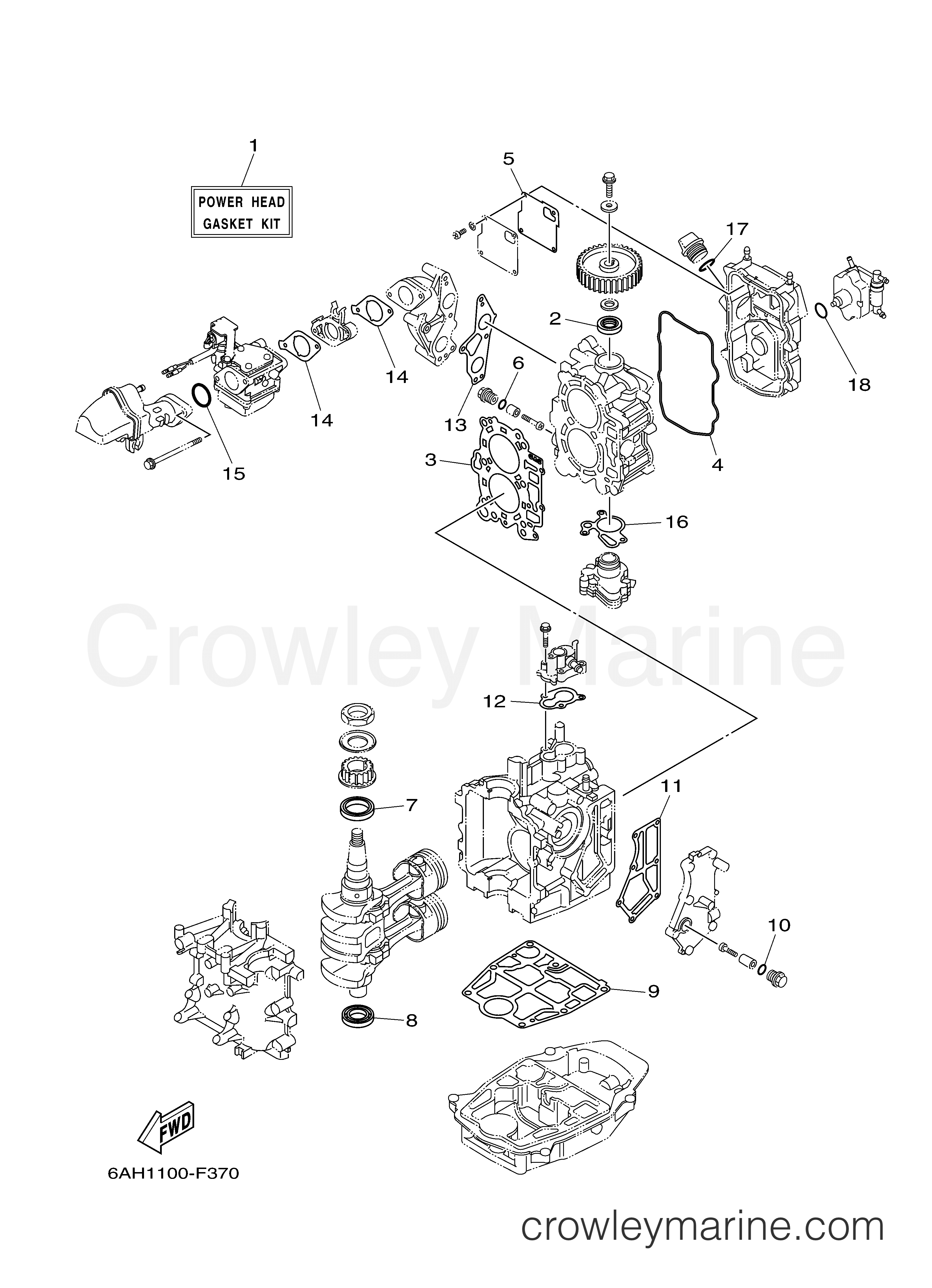 Yamaha Motors F15LPHA - REPAIR KIT 1