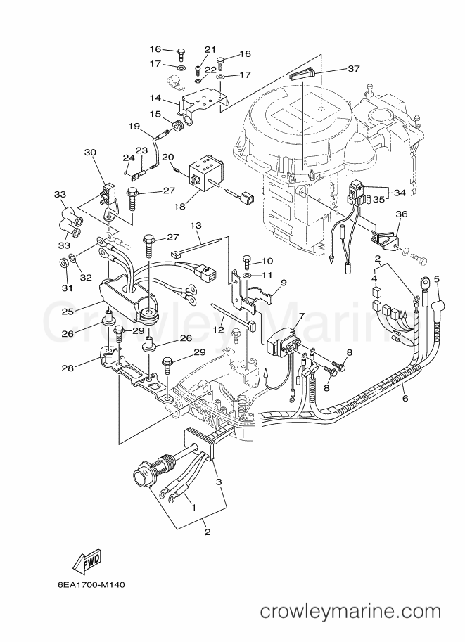 Yamaha Motors FT9.9LEPL (6EA4) [180] - ELECTRICAL 3