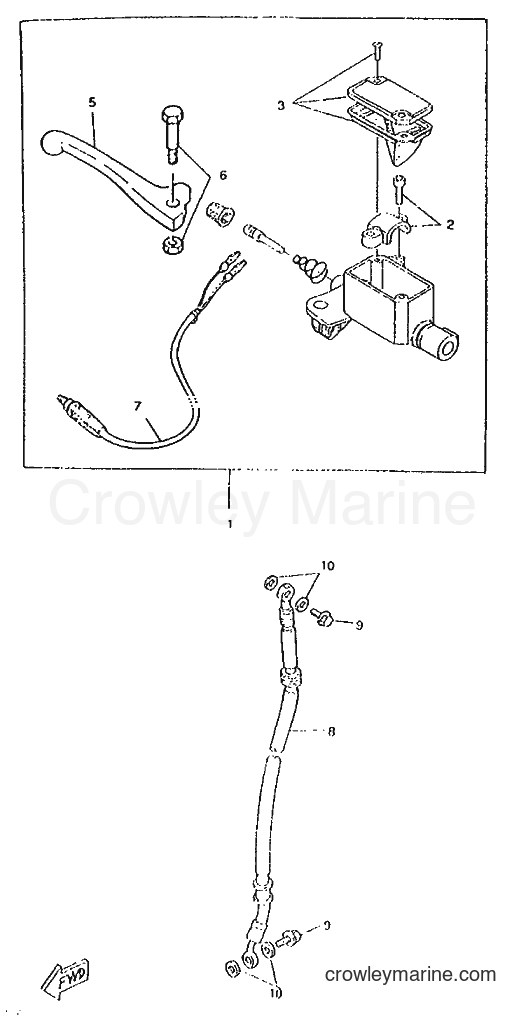 1996 Scooter CW50RSP - CW50RSP (4UR5) [999] - FRONT MASTER CYLINDER
