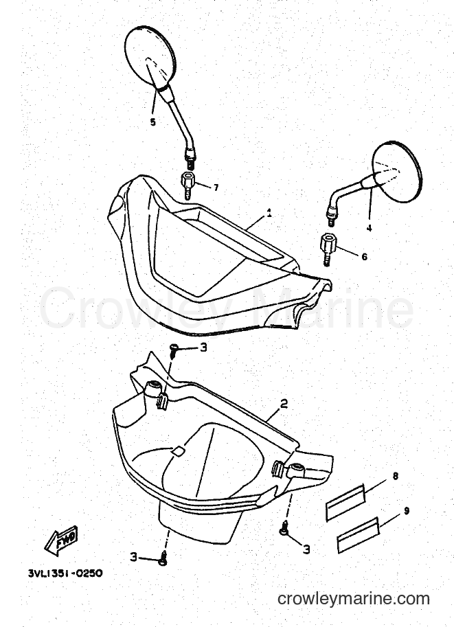 1994 Scooter CW50 - CW50 (4FG4) [010] - COWLING 1