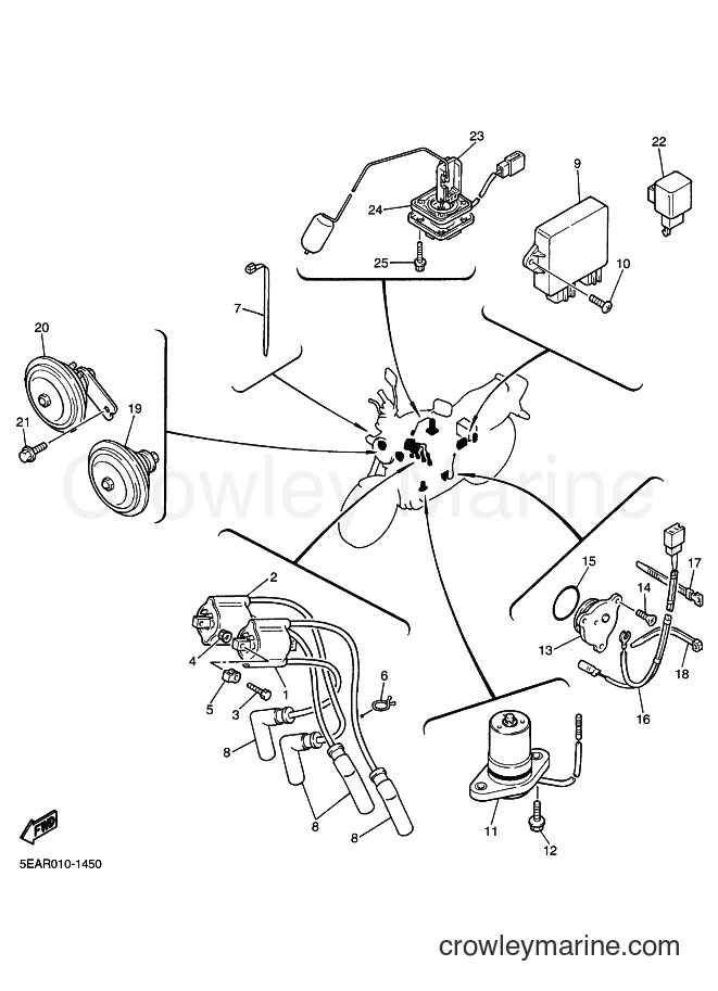 2002 Street Bike XJR1300 - XJR1300 (5EAX) [010] - ELECTRICAL 1