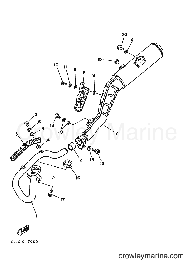 2000 Dirt Bike TW125 - TW125 (5EK3) [080] - EXHAUST
