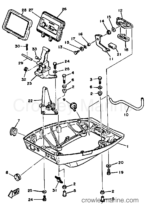 Yamaha Motors FT9.9EXK - BOTTOM COWLING