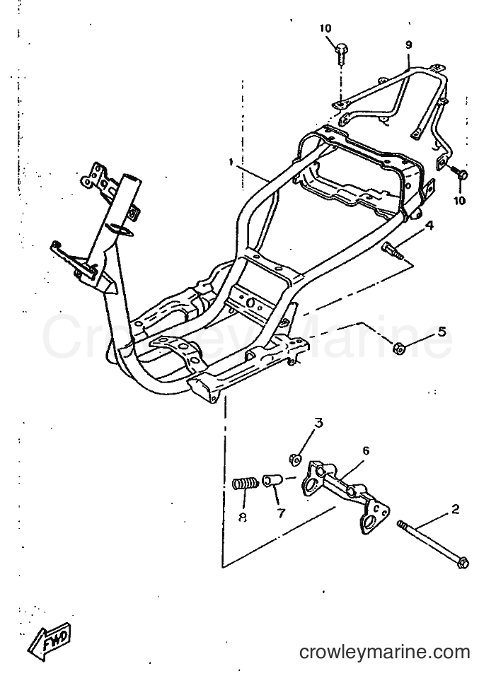 1997 Scooter CW50RSX - CW50RSX (4YF1) [999] - FRAME