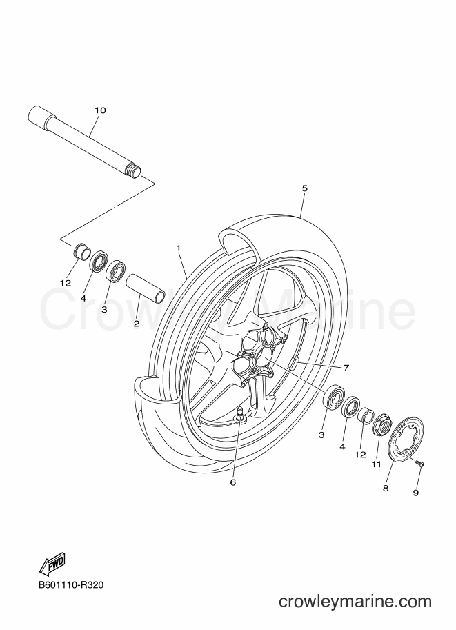2016 Street Bike MTN1000 - MTN1000 (B671) [010] - FRONT WHEEL