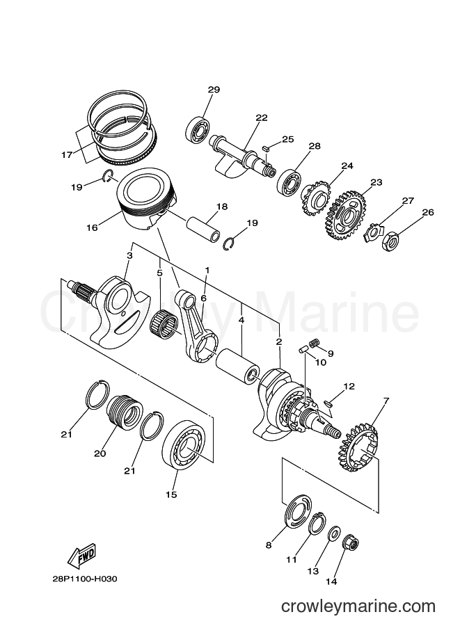 2009 ATV YFM550FWAD - YFM550FWAD (34D6) [010] - CRANKSHAFT & PISTON