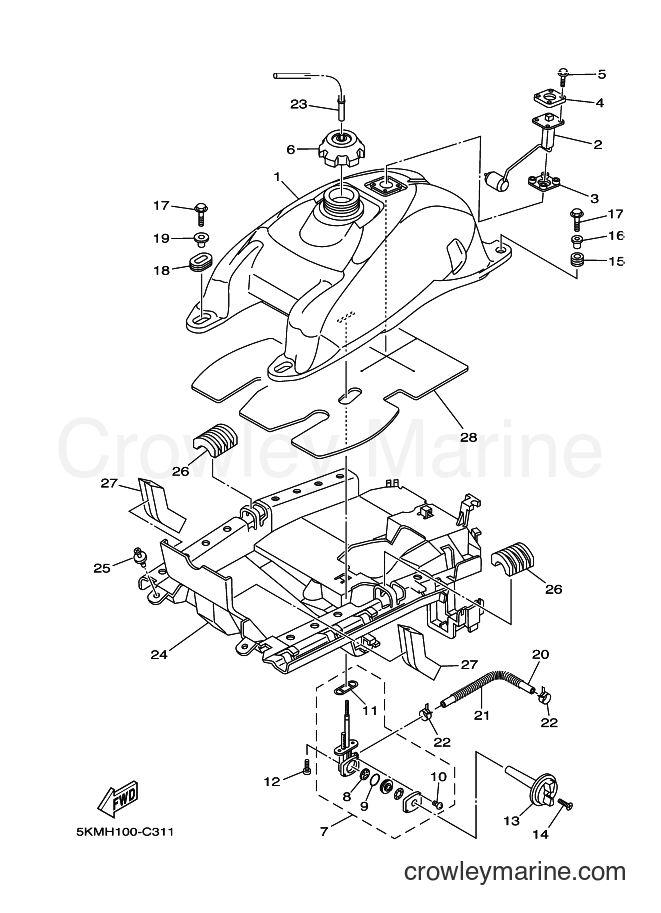 2006 ATV YFM660FWA - YFM660FWA (2C6M) [010] - FUEL TANK