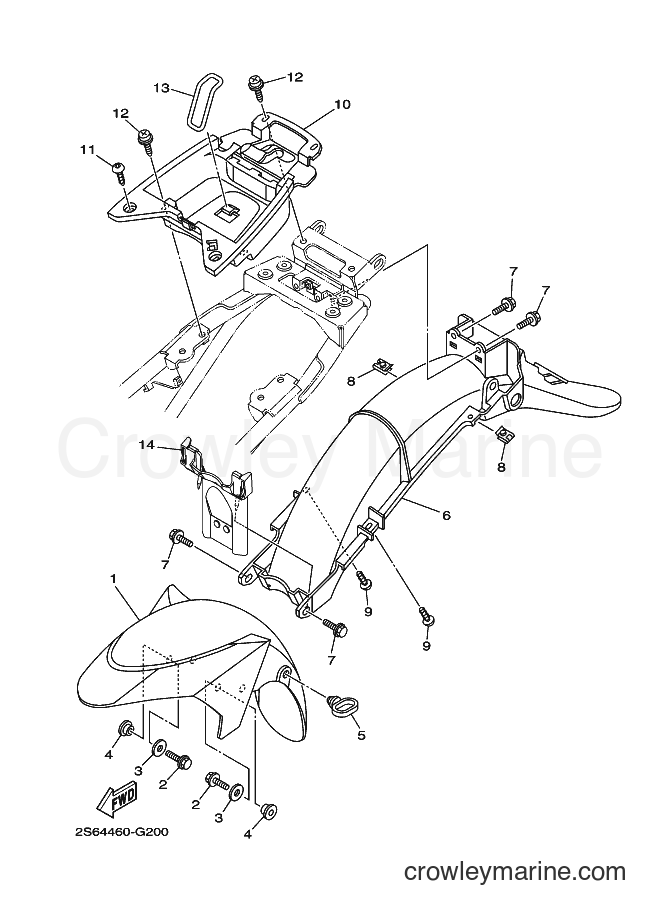 Yamaha Motors T135SEC (1S76) [010] - FENDER