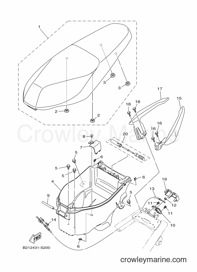 Yamaha Motors LNR125-I (B2H1) [010] - SEAT