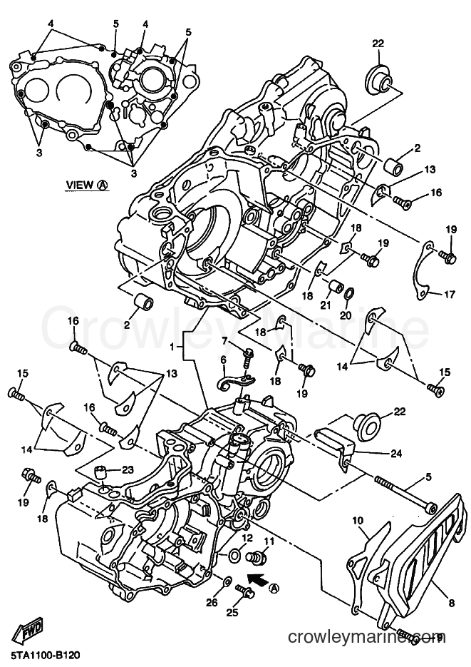 2003 Dirt Bike WR450F - WR450F (5TJ2) [030] - CRANKCASE