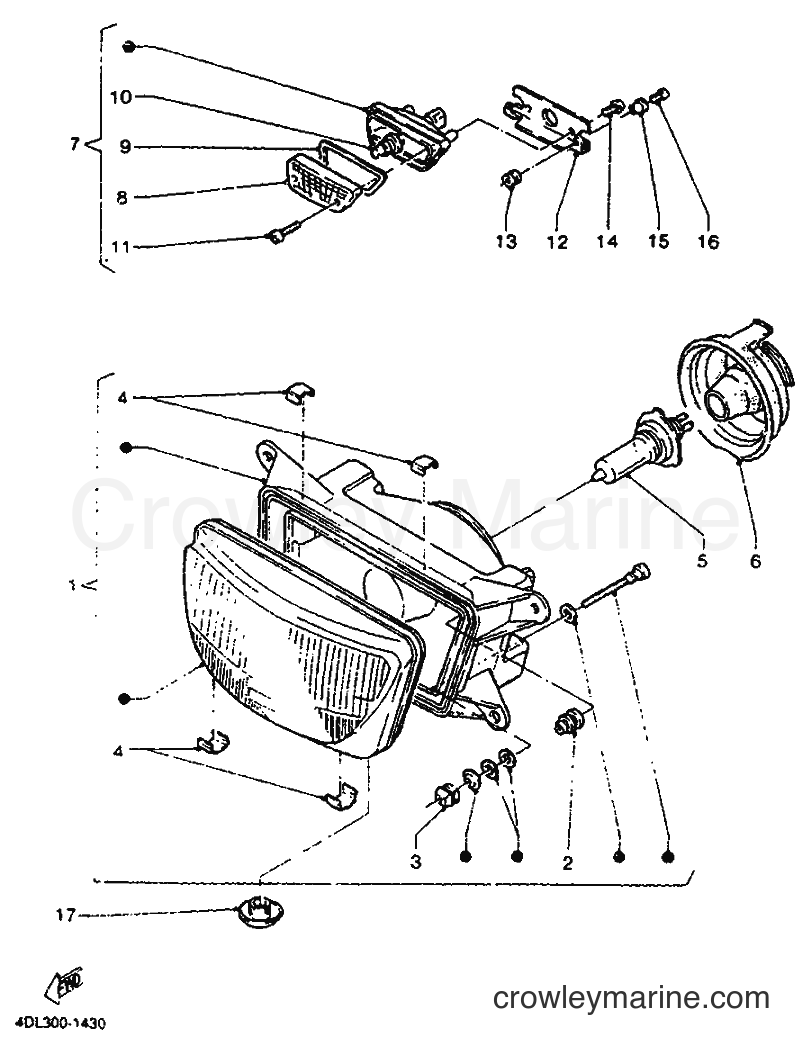 Yamaha Motors TZR125 (4DL2) [999] - HEADLIGHT