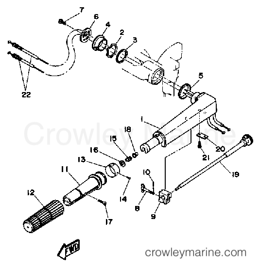 Yamaha Motors 6LF - STEERING