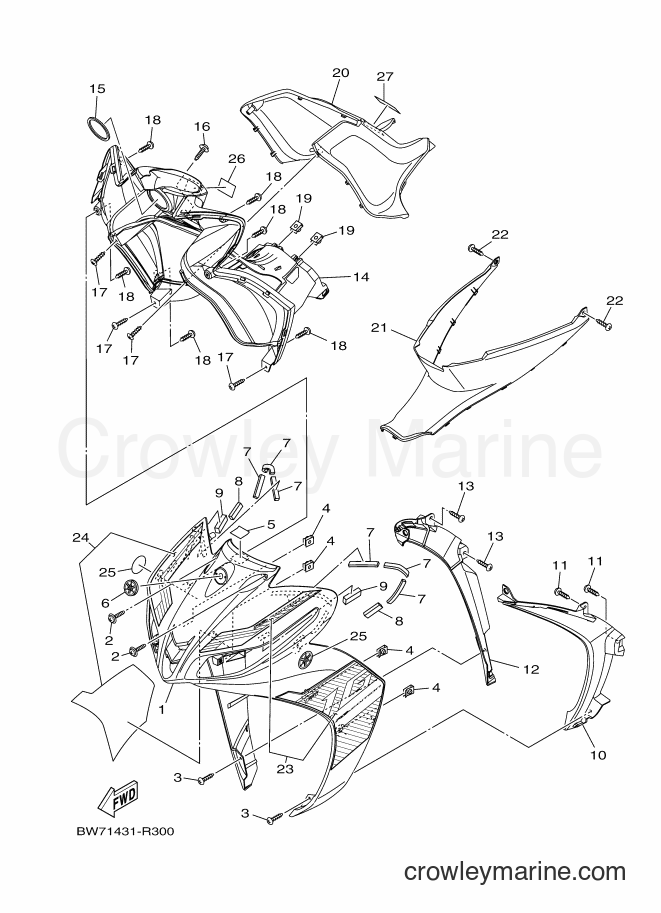 2016 Scooter T115FS-5 - T115FS-5 (BW71) [010] - LEG SHIELD