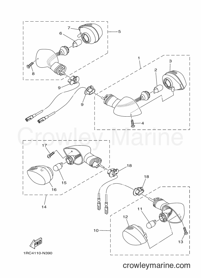 2014 Street Bike MT09 - MT09 (1RC5) [010] - FLASHER LIGHT
