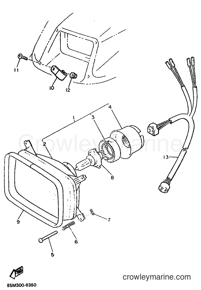 Yamaha Motors CS340 (85M3) [010] - HEADLIGHT