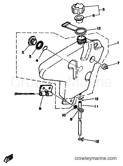 1977 Scooter FS1 - FS1 (2G0) [998] - OIL TANK