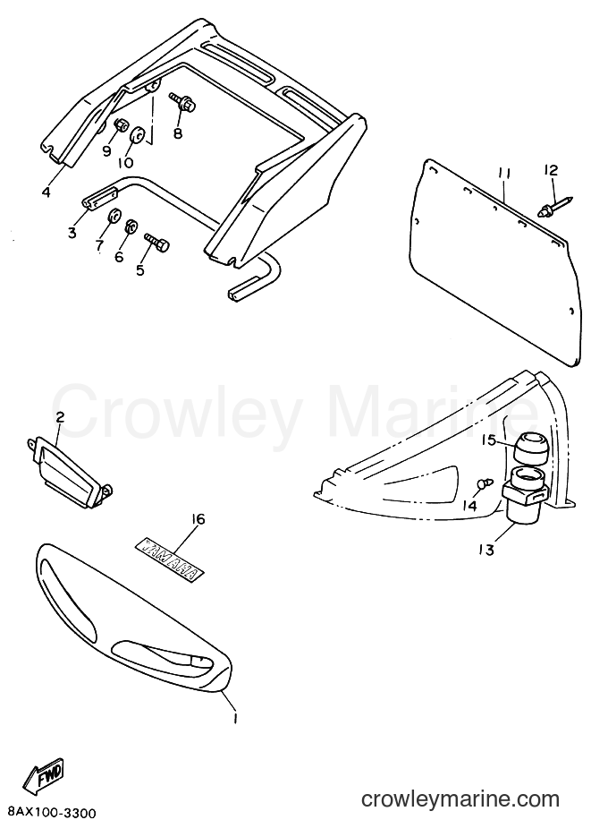 1994 Snowmobile VX750 - VX750 (8BW1) [040] - BUMPER