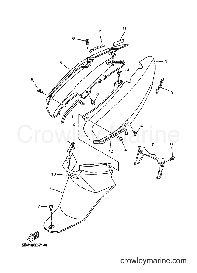 Yamaha Motors YN50 (5BW3) [010] - SIDE COVER