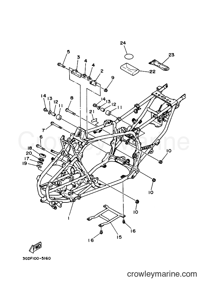 2003 ATV YF350X - YF350X (5NF8) [030] - FRAME