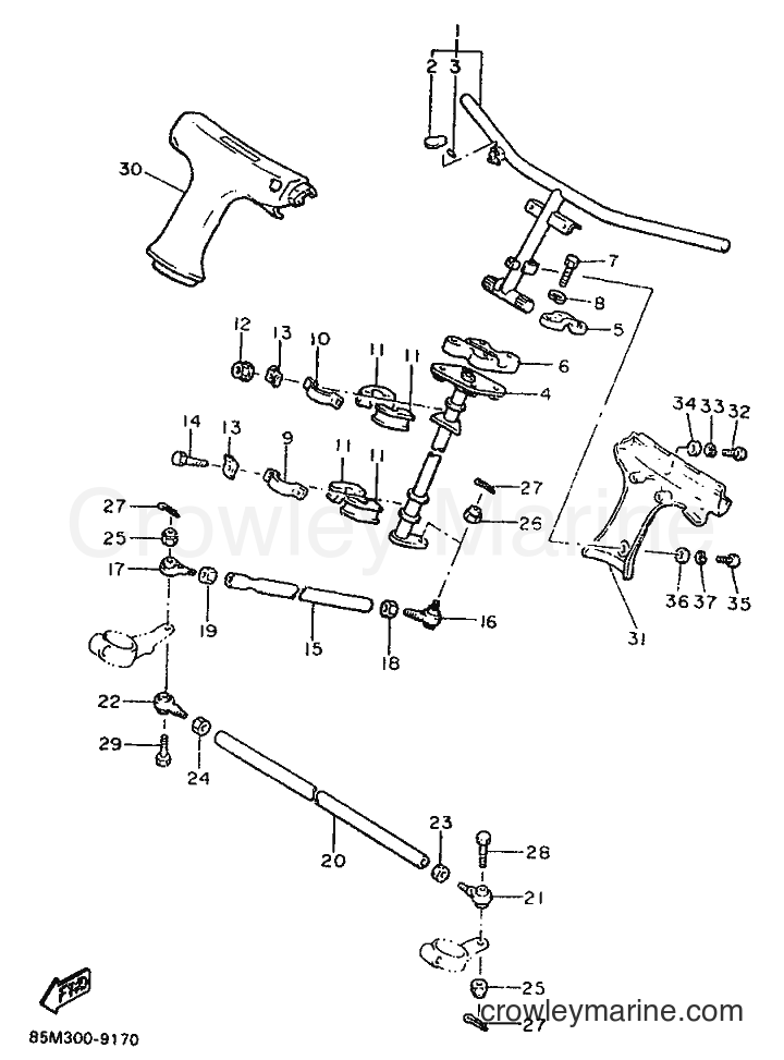 Yamaha Motors CS340P (85M2) [999] - STEERING