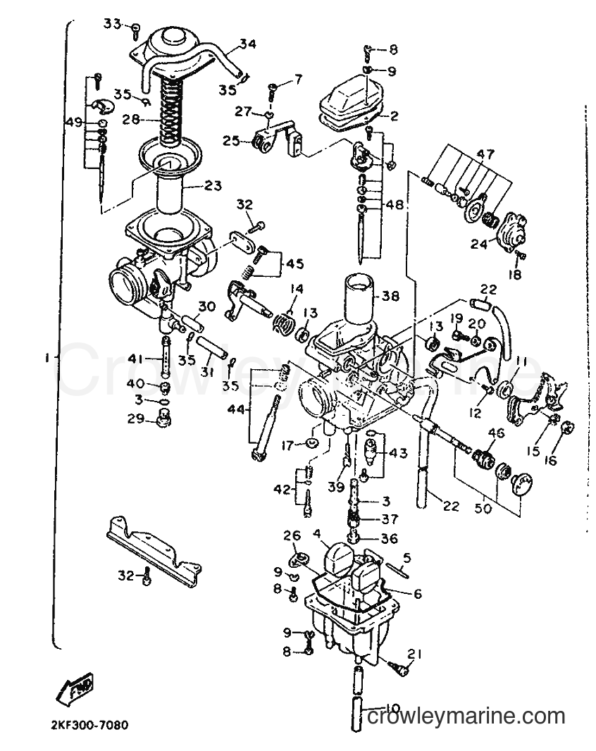 1987 Dirt Bike XT600 - XT600 (2KF) [999] - CARBURETOR