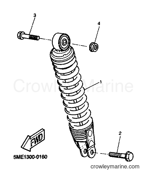 2001 Scooter YQ100 - YQ100 (5ME4) [030] - REAR SUSPENSION