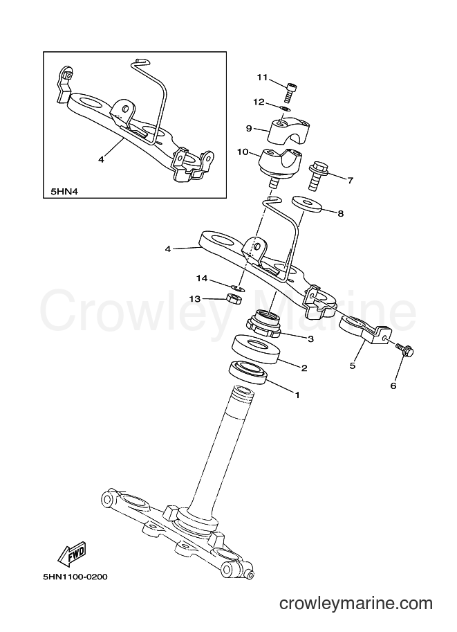 2000 Dirt Bike TTR90 - TTR90 (5HN3) [030] - STEERING
