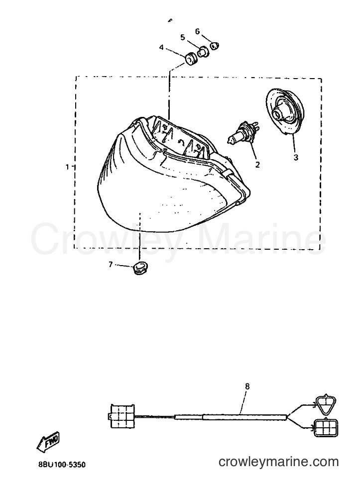 Yamaha Motors VX800 (8BU3) [020] - HEADLIGHT