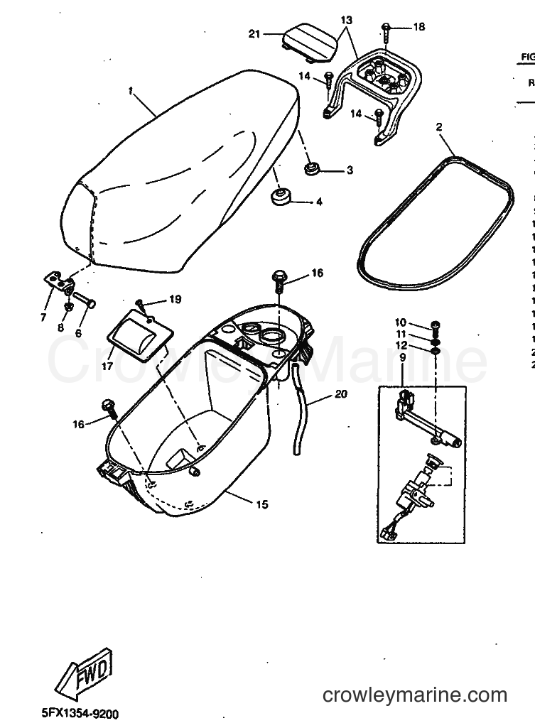 1999 Scooter CW50RS - CW50RS (5FX7) [010] - SEAT & CARRIER