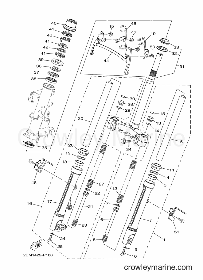 2015 Street Bike LTF125 - LTF125 (2BM2) [010] - STEERING
