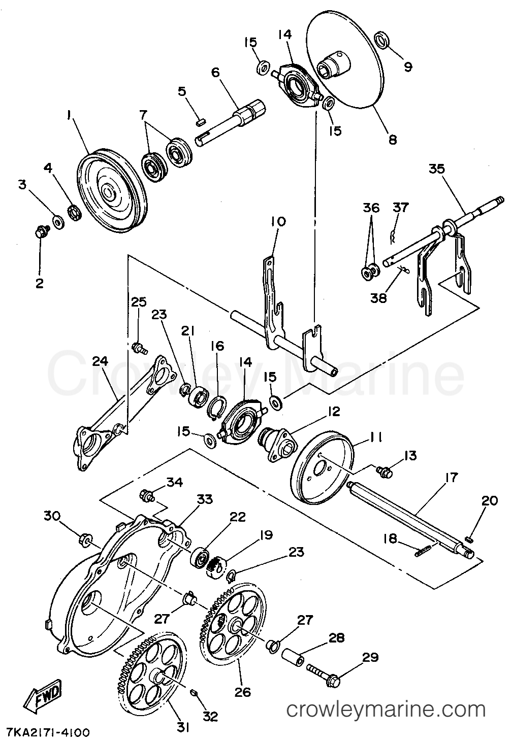 Yamaha Motors YS624TC - TRANSMISSION 1