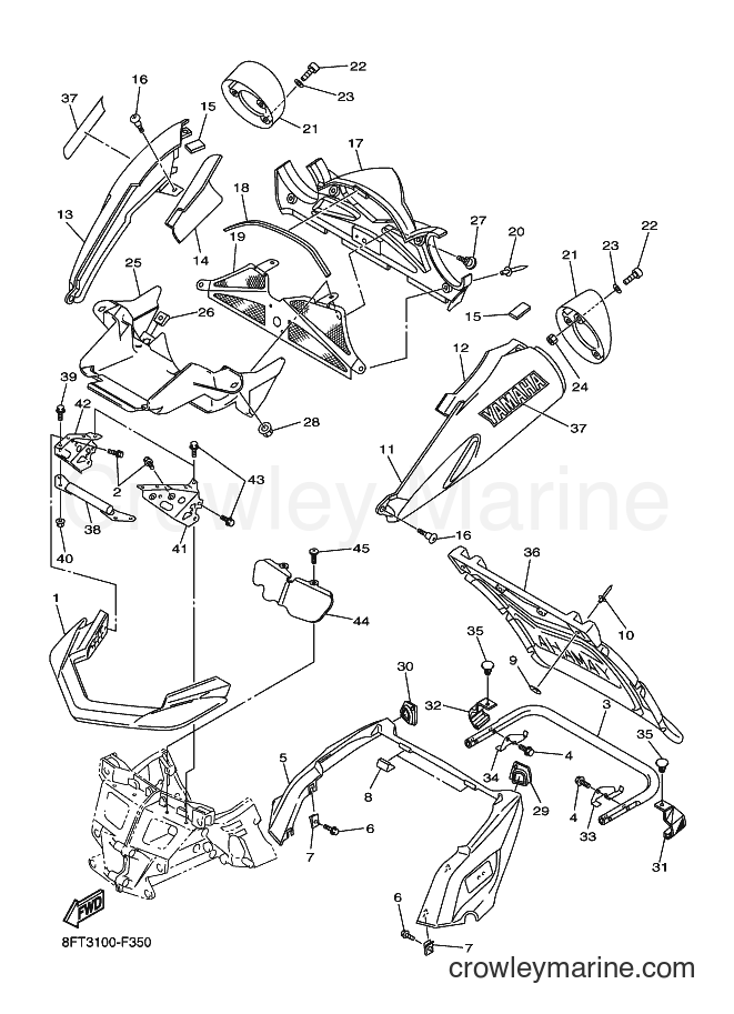 Yamaha Motors RX10STGT (8GV1) [020] - BUMPER