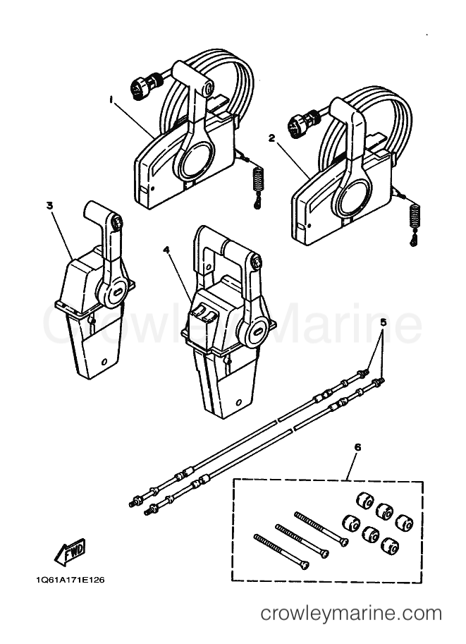 Yamaha Motors 250A (61A0) [010] - REMOTE CONTROL