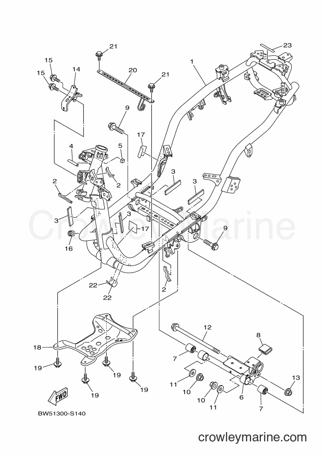 2018 Scooter LTS125-C - LTS125-C (BW54) [010] - FRAME