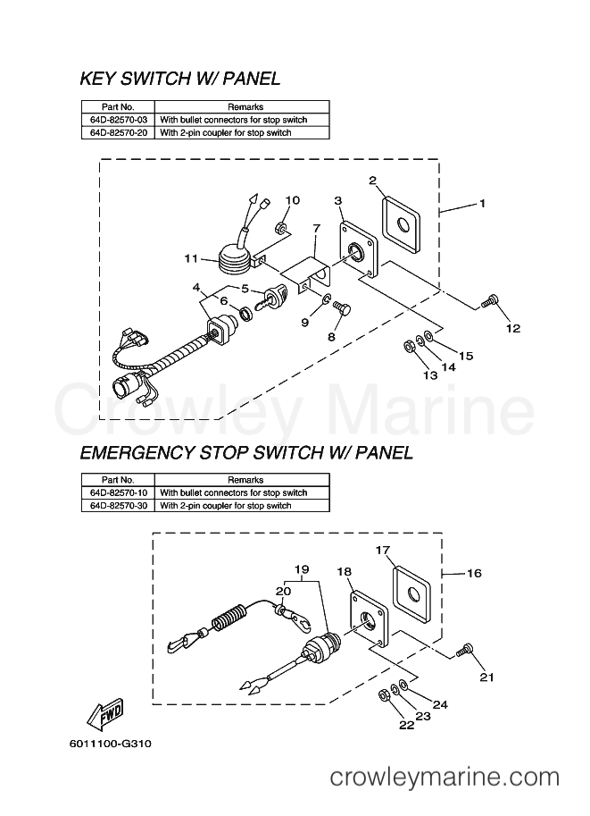 Yamaha Motors RIGGING REMOCON (602R) [999] - SWITCH & PANEL 11
