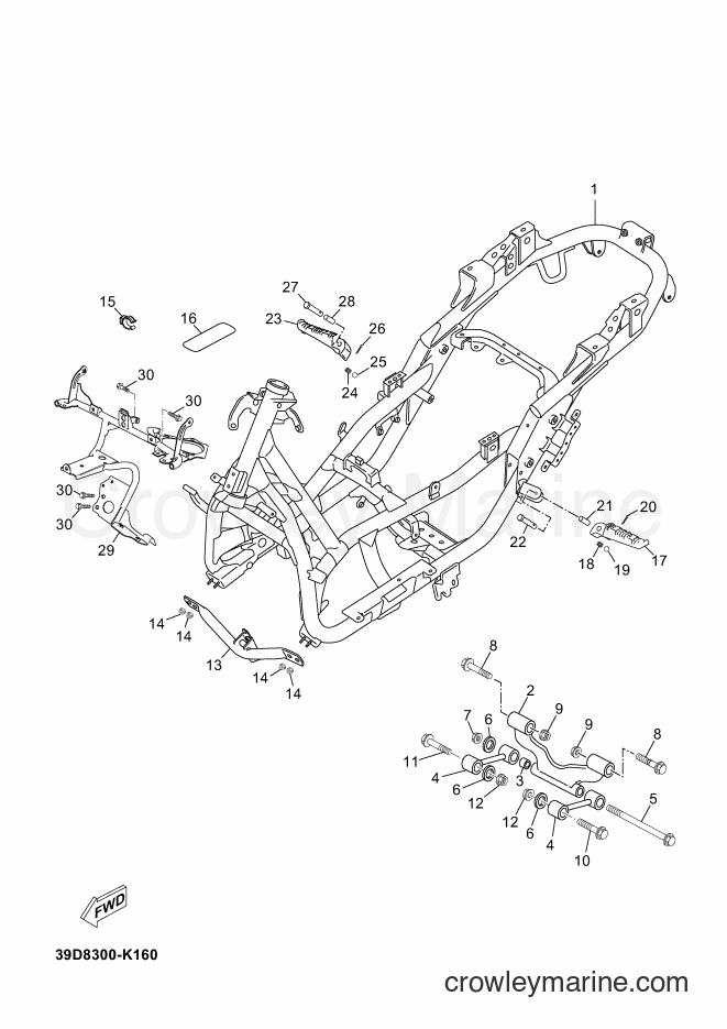 Yamaha Motors YP125RA (39DE) [010] - FRAME