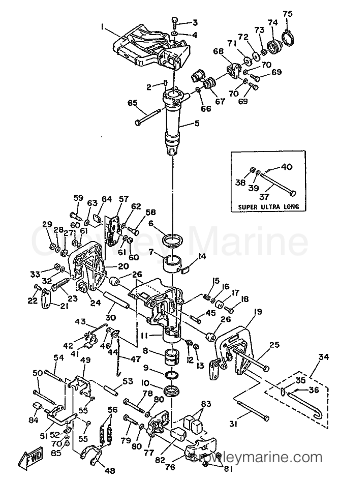 Yamaha Motors 9.9D (6E7) [999] - BRACKET