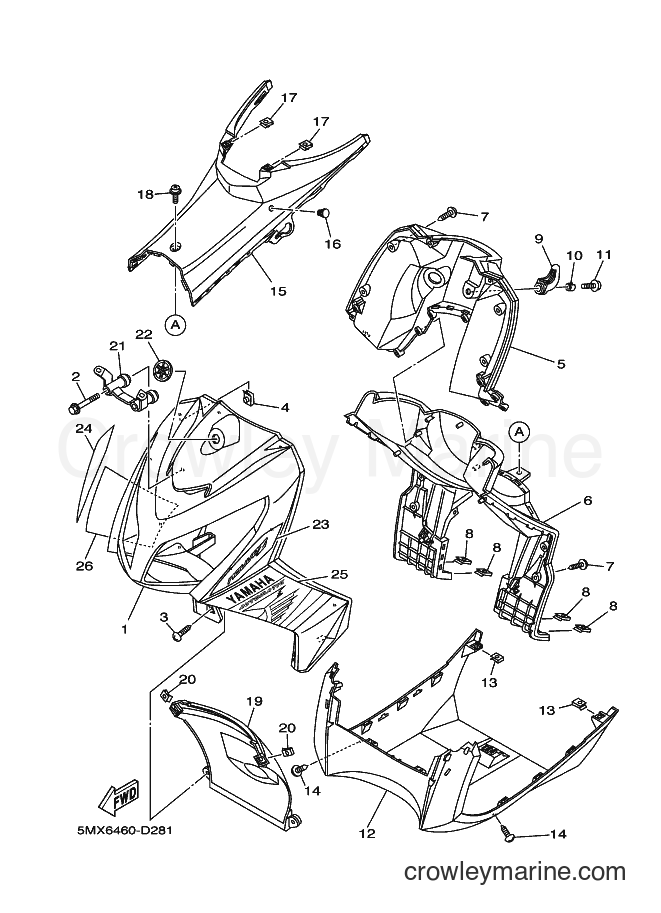 2005 Scooter AT115C - AT115C (5MX6) [010] - LEG SHIELD