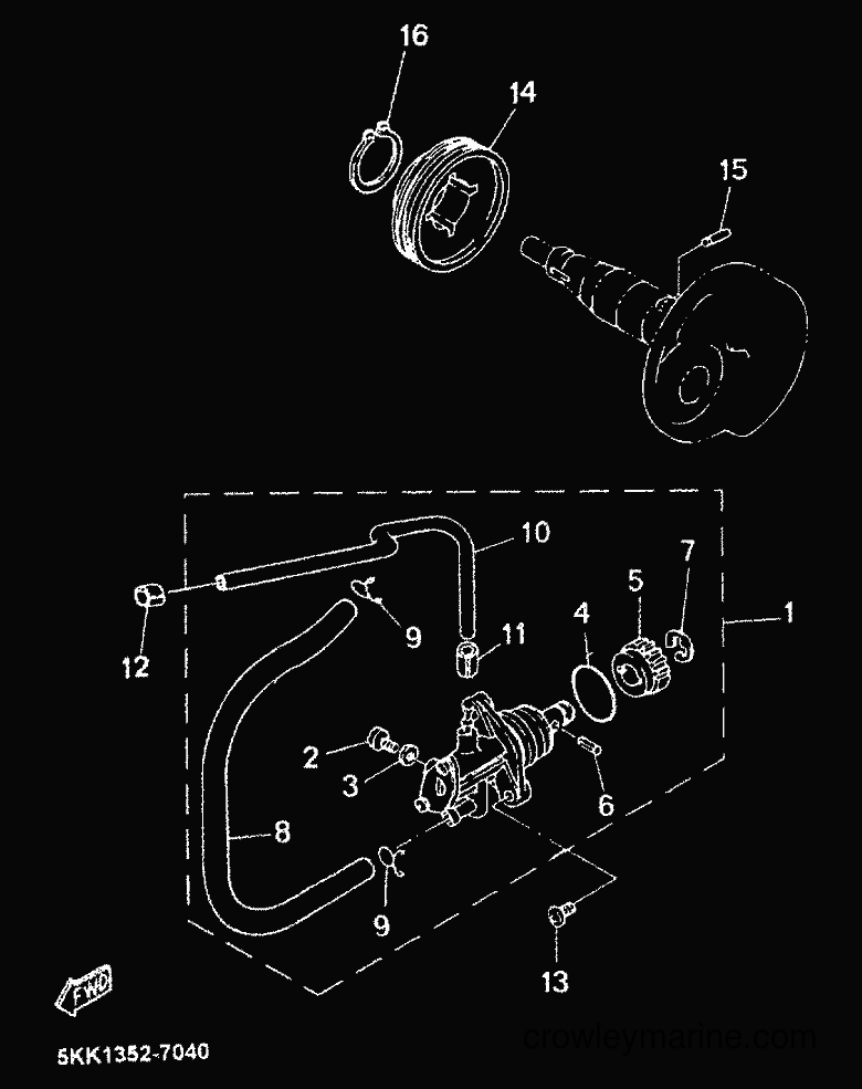 1999 Scooter YN100 - YN100 (5KK1) [999] - OIL PUMP